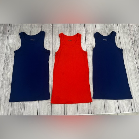 GALAXI bundle of 3 items men orange and Blue Tank Tops/size S - Picture 10 of 11